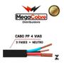 Imagem de Cabo Pp preto com revestimento em pvc 4x2,50mm com 70 Metros 