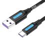 Imagem de Cabo Rápido Tipo C USB A Transf Dados Turbo 5a Vention 2m