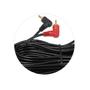 Imagem de Cabo RCA Coaxial 1 Metros 5mm Emborrachado Preto KX3