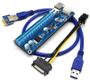 Imagem de Cabo Riser para Mineração - PCI-Express 1X para 16X - Powered - Versão 006C com 4 Capacitores