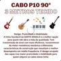 Imagem de Cabo Santo Angelo Guitarra Violão Baixo P10 L 90 Tecido 3m