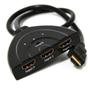 Imagem de Cabo Seletor Hub Switch Hdmi 3 Entradas 1 Saída 3x1 Com Cabo