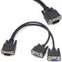 Imagem de Cabo Serial 9 Pinos, 1 Macho X 2 Femeas, 30 Cm, Rs323 Db9