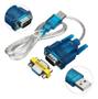 Imagem de Cabo Serial Db9 9 Pinos Macho Com Adaptador Fêmea Via Usb