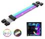 Imagem de Cabo Sleeved Argb 2x8pin Extensor Gpu Fonte Atx 5v 3pin
