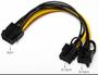 Imagem de Cabo Splitter Y Energia Pci-e 8 Pinos 2x Pci-e 8pin Gpu