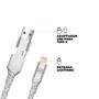 Imagem de Cabo Thunder 65W 2 em 1 Tipo C/USB-A/Lightning - 1M -Gshield