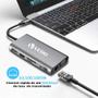 Imagem de Cabo Thunderbolt 3 Hdmi Tipo C 3.1 Usb 3.0 Vga P2 Micro SD TF 10 Em 1