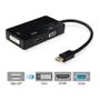 Imagem de Cabo Thunderbolt Mini DisplayPort Macho X Para Hdmi / Dvi / Vga Fêmeas (3 X1)