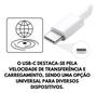 Imagem de Cabo Tipo C 2M Recarga Turbo Conector Usb-c 2 Metros Compatível iPhone 15/15 plus /15pro/15promax