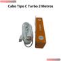 Imagem de Cabo Tipo C Para Motorola G6 G7 G8 G9 G10 G20 Turbo Forte com 2M Cor Branco