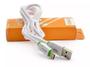 Imagem de Cabo Tipo C USB Kaidi KD-TC30 Android Reforçado Branco 1 m