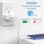 Imagem de Cabo Tipo Usb-C-Usb-C 1m + Fonte Carregador Turbo 30W Android Rápido 6.1A Bivolt - agold