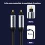 Imagem de Cabo Toslink Áudio Digital Óptico Spdif Som Tv 1m CableTime
