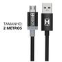 Imagem de Cabo Turbo 3.0a 2 Metros Micro-usb V8 Carregar Celular Dados - Fortunelo