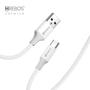 Imagem de Cabo Turbo 3.1A USb Para Tipo-C Hrebos CB-207C White Braids Compativél Com Iphone 15 e Android