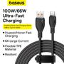 Imagem de Cabo Turbo Baseus Usb P/ Usb-c Pudding Series 100w 1.2m