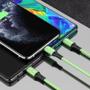 Imagem de Cabo Turbo Carregador e Cabo de Dados para Celular USB 3 em 1 Lightning - Type-C - V8