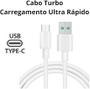 Imagem de Cabo Turbo USB Tipo C Carregamento Rápido Cabo de Dados Reforçado Compatível P/ Poco x6