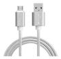 Imagem de Cabo Turbo Usb X Micro Usb V8 Nylon 2 Metros Xc-cd-15 X-cell Branco Android