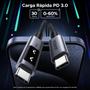 Imagem de Cabo UGREEN Uno USB C 100W 480Mbps Tipo C Nylon PPS Display LED PD chip E-Marker carregamento rápido