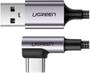 Imagem de Cabo Ugreen USB-A/USB-C 3A 90 US284 1M - Preto