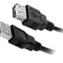 Imagem de Cabo Usb 2.0 - Usb A Macho + Usb A Femea 2.0 - 1.80M - Preto 018-3277