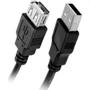 Imagem de Cabo Usb 2.0 - Usb A Macho + Usb A Femea 2.0 - 1.80M - Preto 018-3277