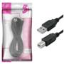 Imagem de Cabo USB 2.0 - USB A Macho + USB B Macho 2.0 5M Preto 018-1407