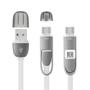 Imagem de Cabo USB 2 Em 1 Multilaser WI351 Type C e Micro USB 1,5m