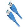 Imagem de Cabo Usb 3.1 - Usb A Macho + Usb A Macho 3.1 - 3 Metros Azul