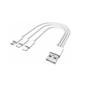 Imagem de Cabo Usb 3 Em 1 Com 3 Saídas V8, Tipo C