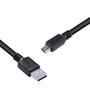 Imagem de Cabo Usb A 2.0 Macho Para Mini Usb B Macho 28awg Puro Cobre 3 Metros - Puanm2-3