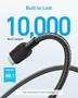 Imagem de Cabo USB-A para USB-C Anker (10 Pés) - Pacote com 2 Carregadores