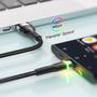 Imagem de Cabo USB-A x USB-C 3A Fast Charging Color LED 2m Essager