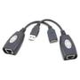 Imagem de Cabo Usb Adptador Extensor Rj45 Usb Via Cabo De Rede