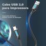 Imagem de Cabo USB B 2.0 Impressora Universal Premium Epson 2m Vention