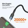 Imagem de Cabo USB-C 100W PD QC 4.0 Fast Charging 5A Nylon 1m Essager