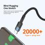 Imagem de Cabo USB-C 100W PD QC 4.0 Fast Charging 5A Nylon 2m Essager