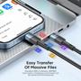 Imagem de Cabo USB-C 100W PD QC 4.0 Fast Charging 5A Nylon 2m Essager