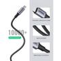 Imagem de Cabo Usb C 2.0 Ugreen Macho/Macho 100W 5A 3 Metros Preto