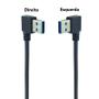 Imagem de Cabo USB-C 3.1 para USB-A Virado a Esquerda ou Direita 25cm
