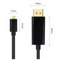 Imagem de Cabo USB-C 3.1 Type-c para DisplayPort 2k-4k 120Hz HDR