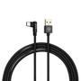 Imagem de Cabo USB-C 90 Graus em Nylon Preto