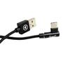 Imagem de Cabo USB-C 90 Graus em Nylon Preto