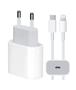 Imagem de Cabo Usb-C-Lightning + Fonte Carregador 20W Foxconn Turbo Compatível SE X Xr 11 12 13 14