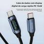 Imagem de Cabo USB-C para Carregamento Rápido 100W PD - Compatível com Xiaomi Poco F3, Realme, Macbook e Ipad