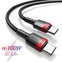 Imagem de Cabo USB-C para Carregamento Rápido de 100W - Compatível com MacBook Pro, Samsung e Xiaomi