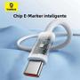 Imagem de Cabo USB-C para Carregamento Rápido de 100W - iPhone 16/15, Macbook, iPad, Samsung e Xiaomi