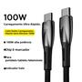 Imagem de Cabo USB-C para Carregamento Rápido de 100W PD - Compatível com iPhone 15, Xiaomi Poco F3 e Realme